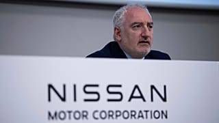 Nissan CFO'su Jeremie Papin, 13 Mayıs 2025 Salı günü Yokohama'da 2024 mali yılı finansal sonuçlarını açıklamak üzere düzenlenen basın toplantısına katıldı.