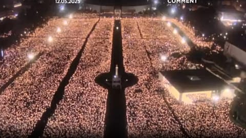 Thousands of pilgrims arrived at the Shrine of Fatima in Portugal this Monday for the May 13th celebrations. 