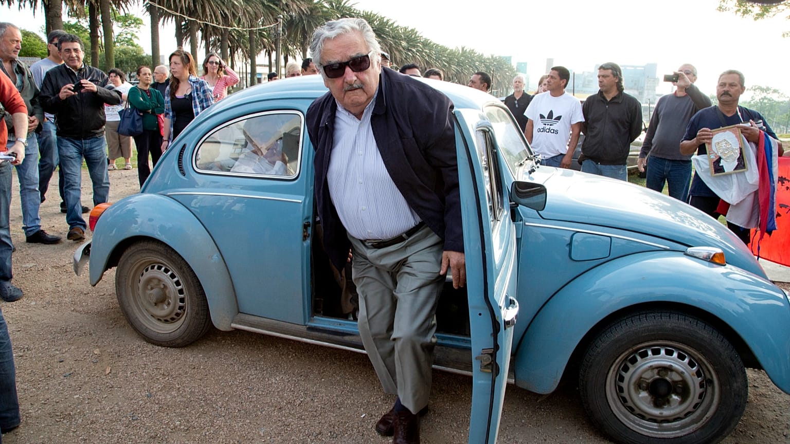 FILE: Uruguay's former President Jose Mujica arrives to cast his vote in Montevideo, 26 October 2014