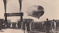 The Graf Zeppelin landing in Friedrichshafen.