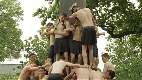 SCREENSHOT - US Naval Academy plebe class completes long standing tradition