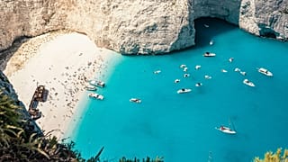 Zakynthos is famous for its beach shipwreck.