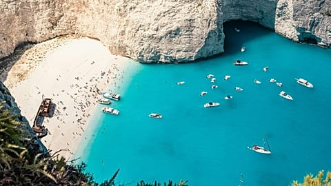 Zakynthos is famous for its beach shipwreck.