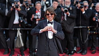 Tom Cruise a 'Mission: Impossible - Leszámolás' című film premierjén pózol a 78. nemzetközi filmfesztiválon, Cannes, Franciaország, 2025. május 14-én.