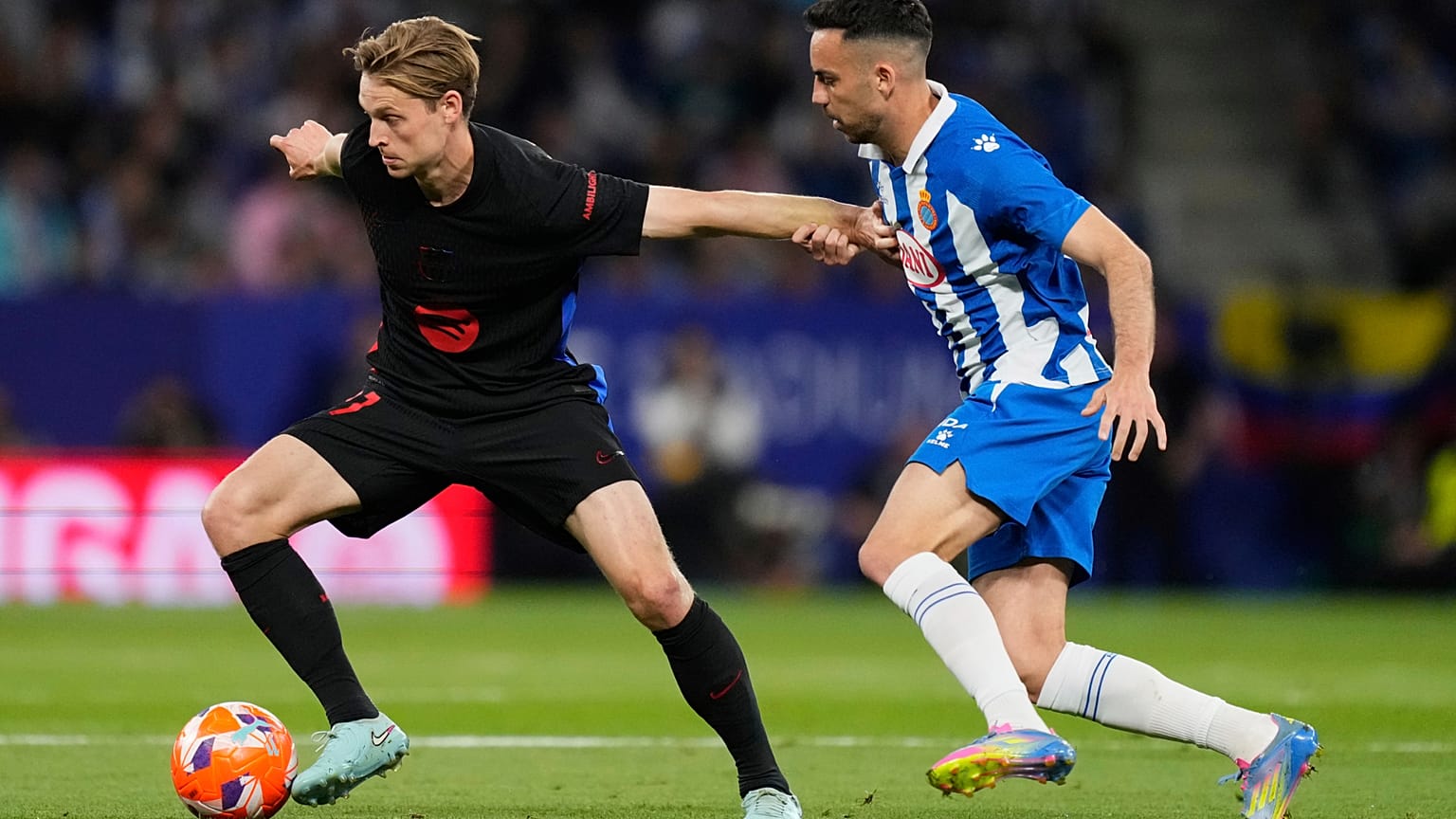 Jogo entre o Espanhol e o Barcelona