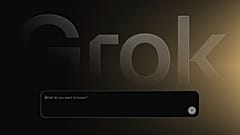 Esta imagem do site da xAI mostra um campo de pesquisa para o chatbot de inteligência artificial Grok na quinta-feira, 5 de maio de 2025. 