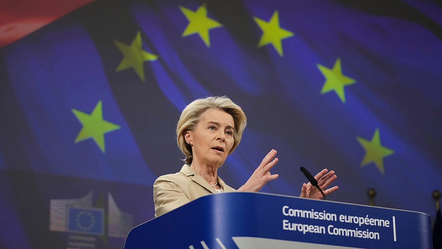 Ursula von der Leyen a annoncé en avant-première de nouvelles sanctions contre la Russie.