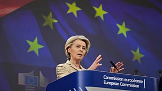Ursula Von der Leyen, durante su comparecencia.