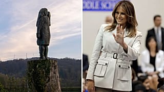 Polizei untersucht das Verschwinden der Statue von Melania Trump in ihrem Heimatland Slowenien 