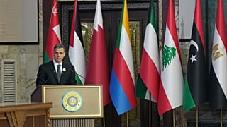 Le Premier ministre espagnol participe au 34e sommet de la Ligue arabe, Bagdad, le 17 mai 2025.