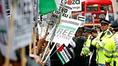 مظاهرة في لندن دعماً لغزة وفلسطين