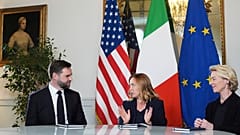 Vance, Meloni, von der Leyen w Rzymie