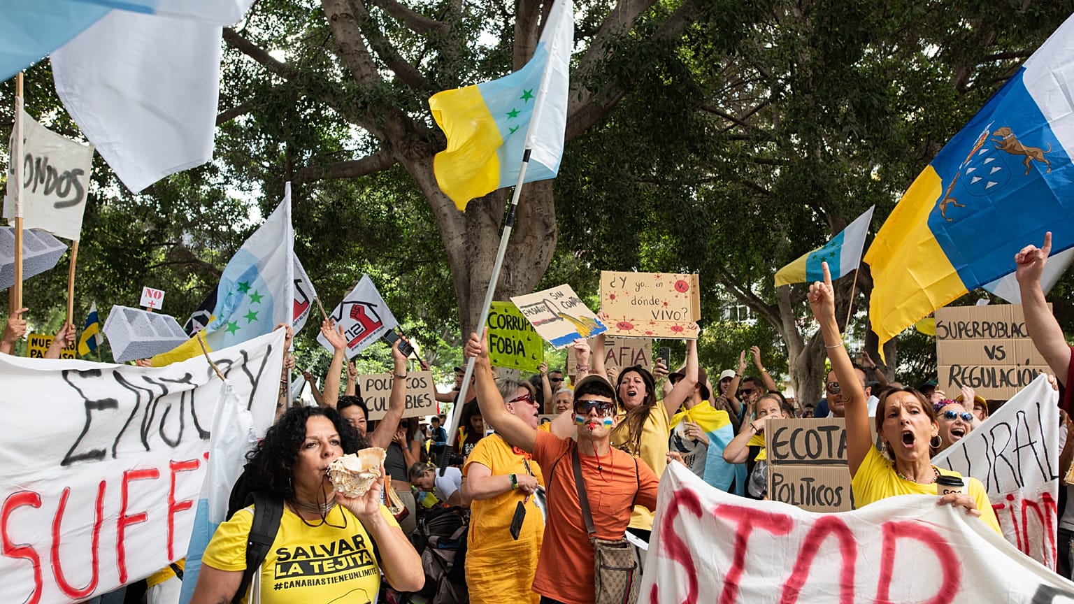 Protestas en Canarias
