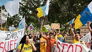 Tömegturizmus elleni tüntetés Tenerifén 2025. május 18-án