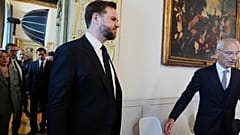Il vicepresidente JD Vance, all'incontro con Giorgia Meloni e Ursula von der Leyen a Roma (19 maggio 2025)