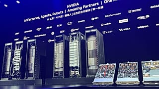Nvidia's presentation at COMPUTEX in Taiwan.