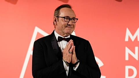 Is Kevin Spacey really being honoured at Cannes? Pictured: Spacey at the National Museum of Cinema in Turin, Italy - 16 Jan. 2023