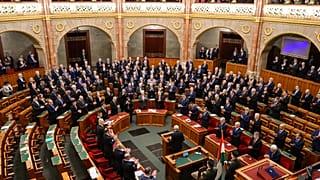 البرلمان المجري، بودابست، يوم الاثنين 26 فبراير 2024.