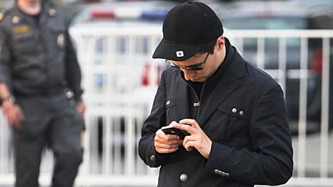 FILE: Pavel Durov, founder of Russia's social network site VKontakte and Telegram messaging app, stands in Red Square in Moscow, 19 May 2012 