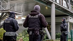 FILE: German police officers in Frankfurt, 7 October 2020