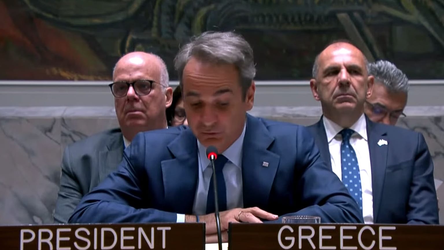 Ο Κυριάκος Μητσοτάκης στο Συμβούλιο Ασφαλείας του ΟΗΕ