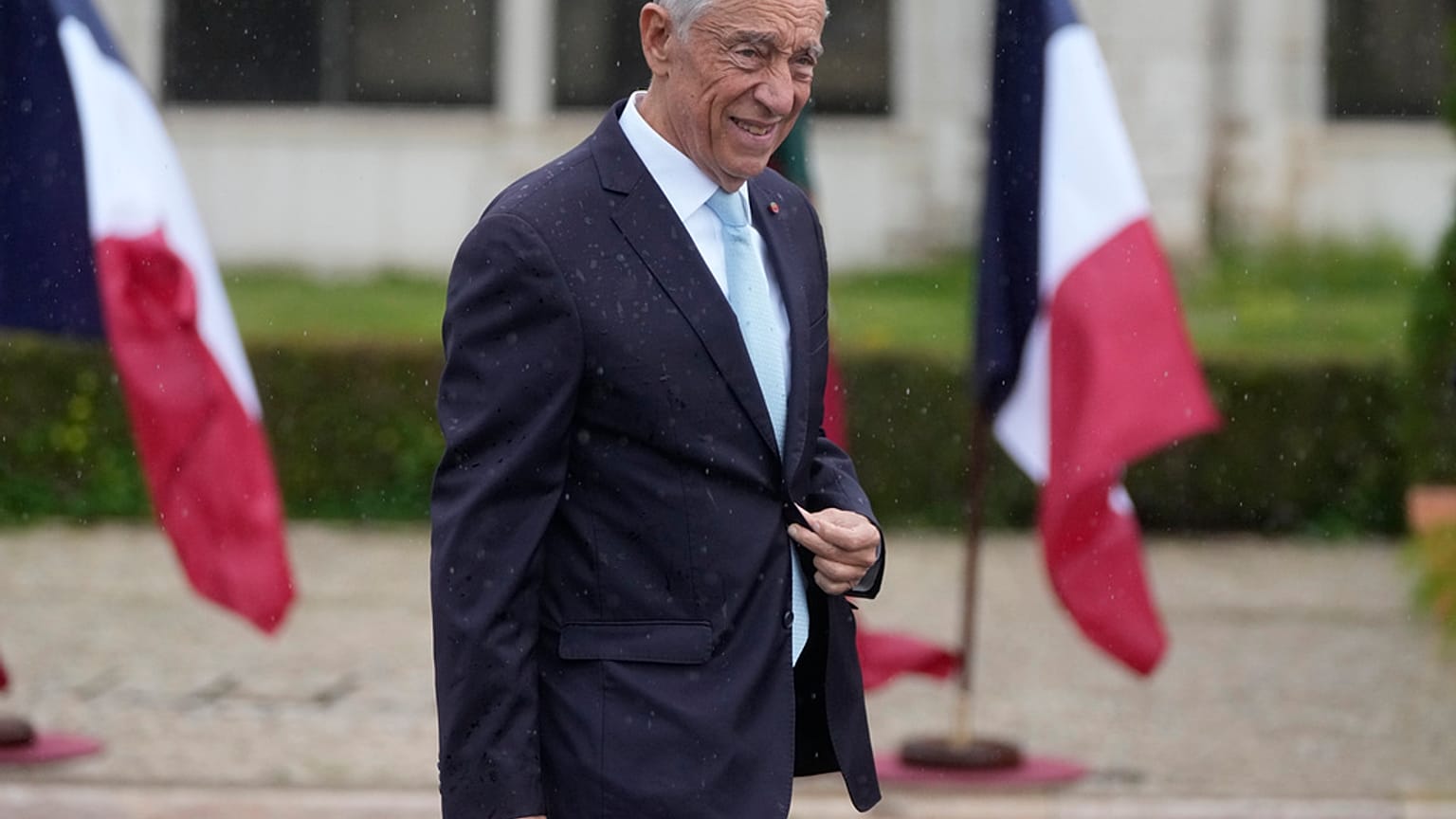 A portugál államfő a farncia elnököt fogadta 2025. február 27-én