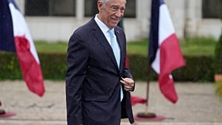 A portugál államfő a farncia elnököt fogadta 2025. február 27-én