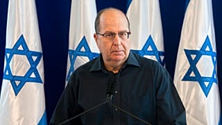  وزير الدفاع الإسرائيلي موشيه يعلون خلال مؤتمر صحفي في وزارة الدفاع في تل أبيب، إسرائيل، الجمعة 20 مايو 2016،