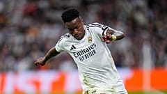 لاعب ريال مدريد فينيسيوس جونيور، في 16 أبريل 2025.