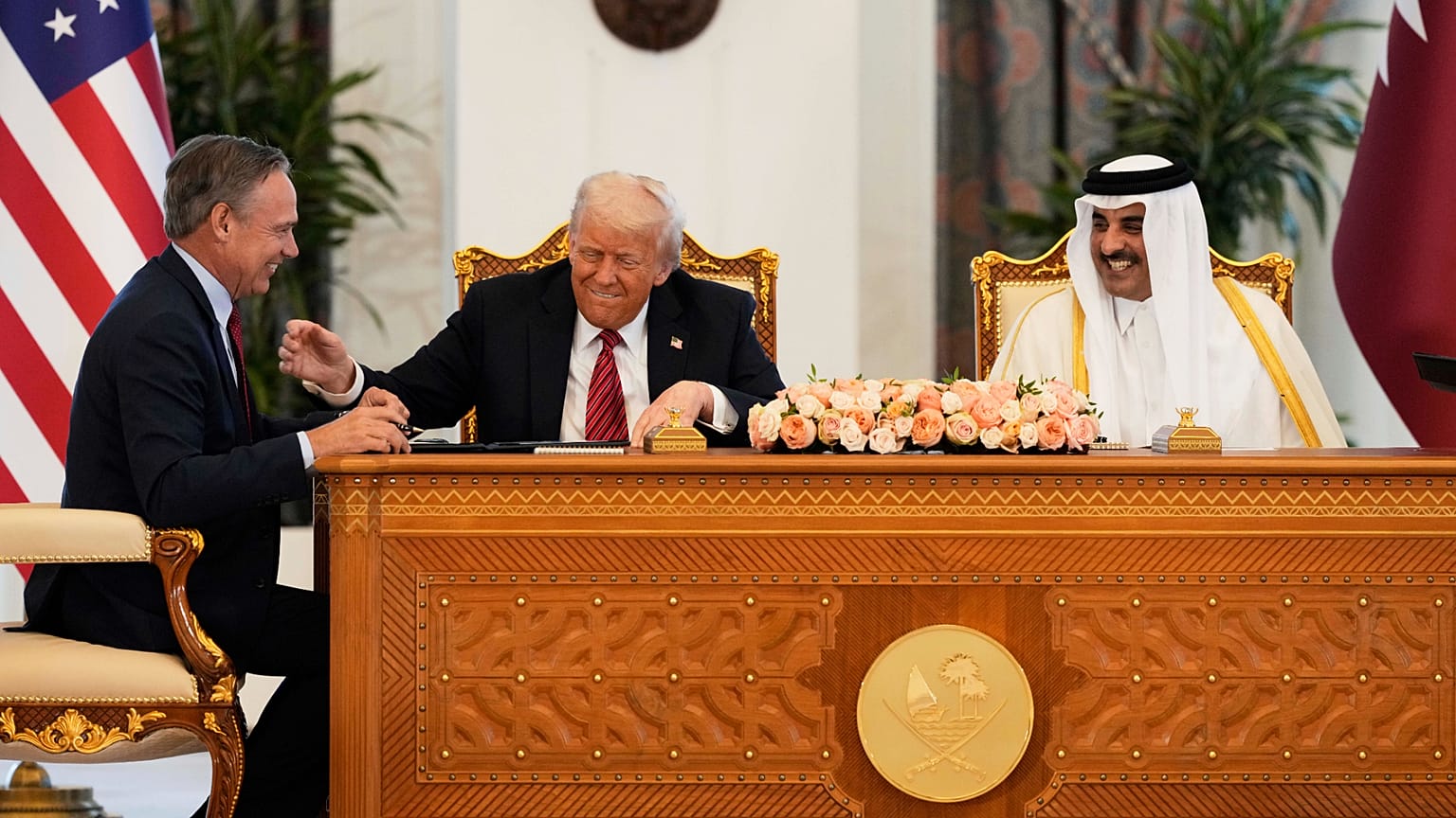 El presidente Donald Trump durante su reciente gira por Oriente Medio.