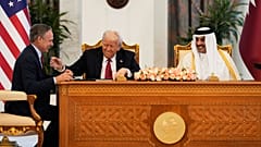 El presidente Donald Trump durante su reciente gira por Oriente Medio.