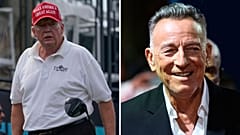 Trump veröffentlicht gefälschten Clip, in dem er Bruce Springsteen mit einem Golfball schlägt 