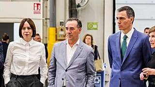 Sánchez durante la visita a Valencia, el 22 de mayo.