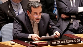 عکس آرشیوی از عباس عراقچی، وزیر امور خارجه ایران در حال سخنرانی در شورای امنیت سازمان ملل متحد، جمعه، ۱۹ سپتامبر ۲۰۱۴، در مقر سازمان ملل متحد.