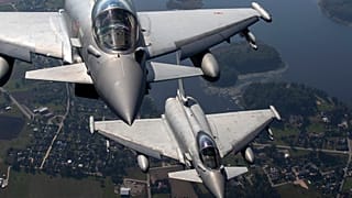 Φωτογραφία αρχείου: Μαχητικά Eurofighter Typhoon των ιταλικών Ενόπλων Δυνάμεων σε άσκηση του ΝΑΤΟ