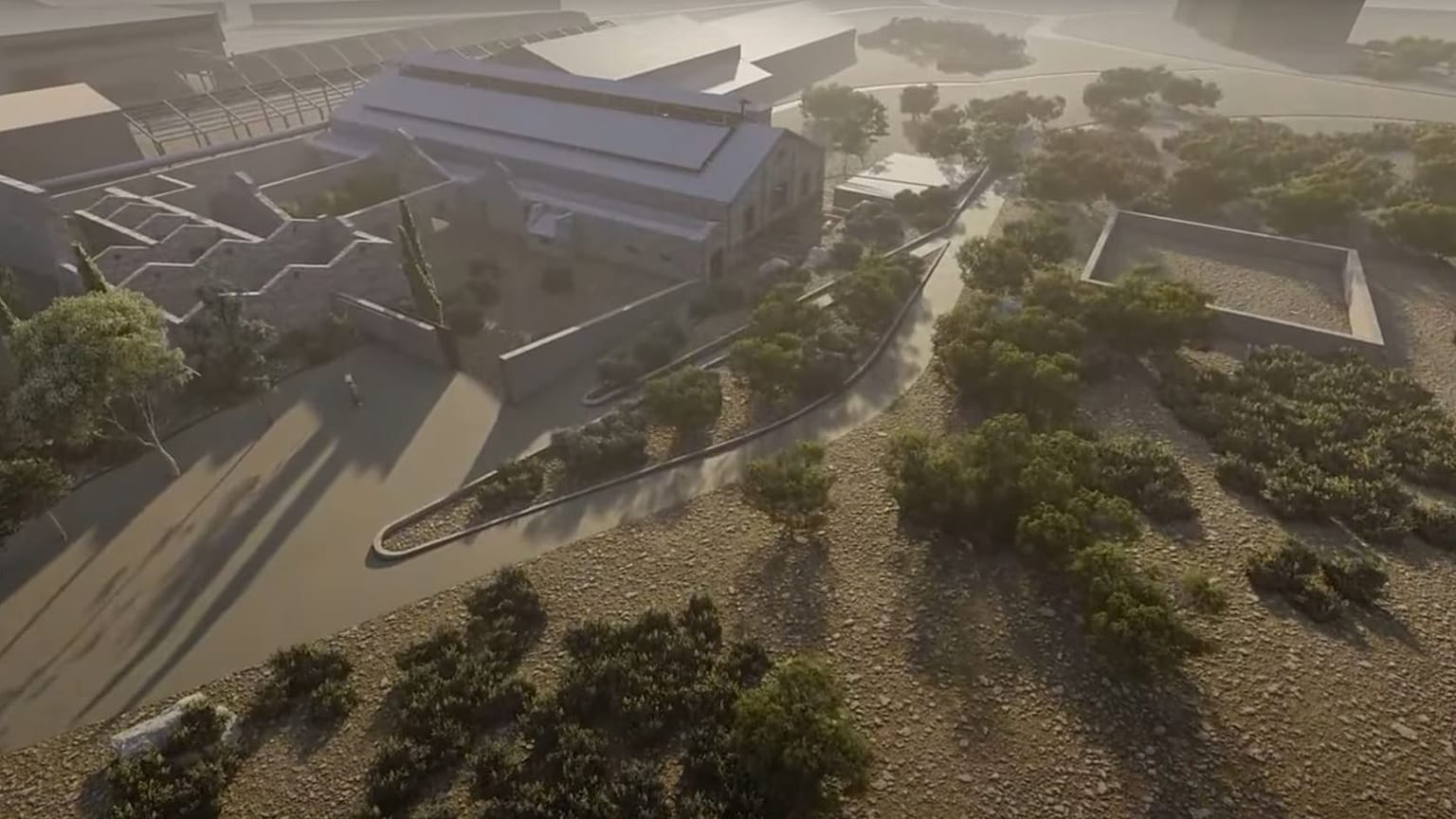 Αναπαράσταση του τεχνολογικού πάρκου στο Λαύριο όπου θα εγκατασταθεί ο Δαίδαλος