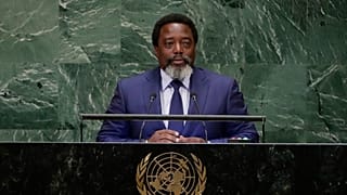 Former President of the DRC Joseph Kabila addresses the 73rd session of the UN General Assembly in New York, 25 September, 2018