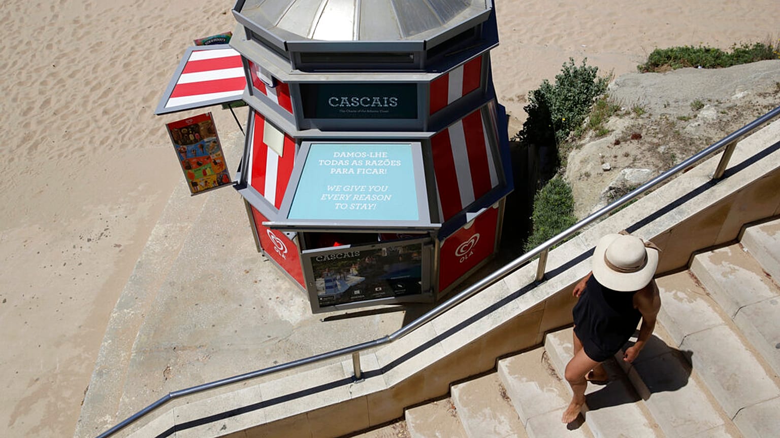 Une plage près de Cascais, Portugal, juin 2021.
