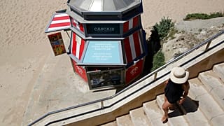 Une plage près de Cascais, Portugal, juin 2021.