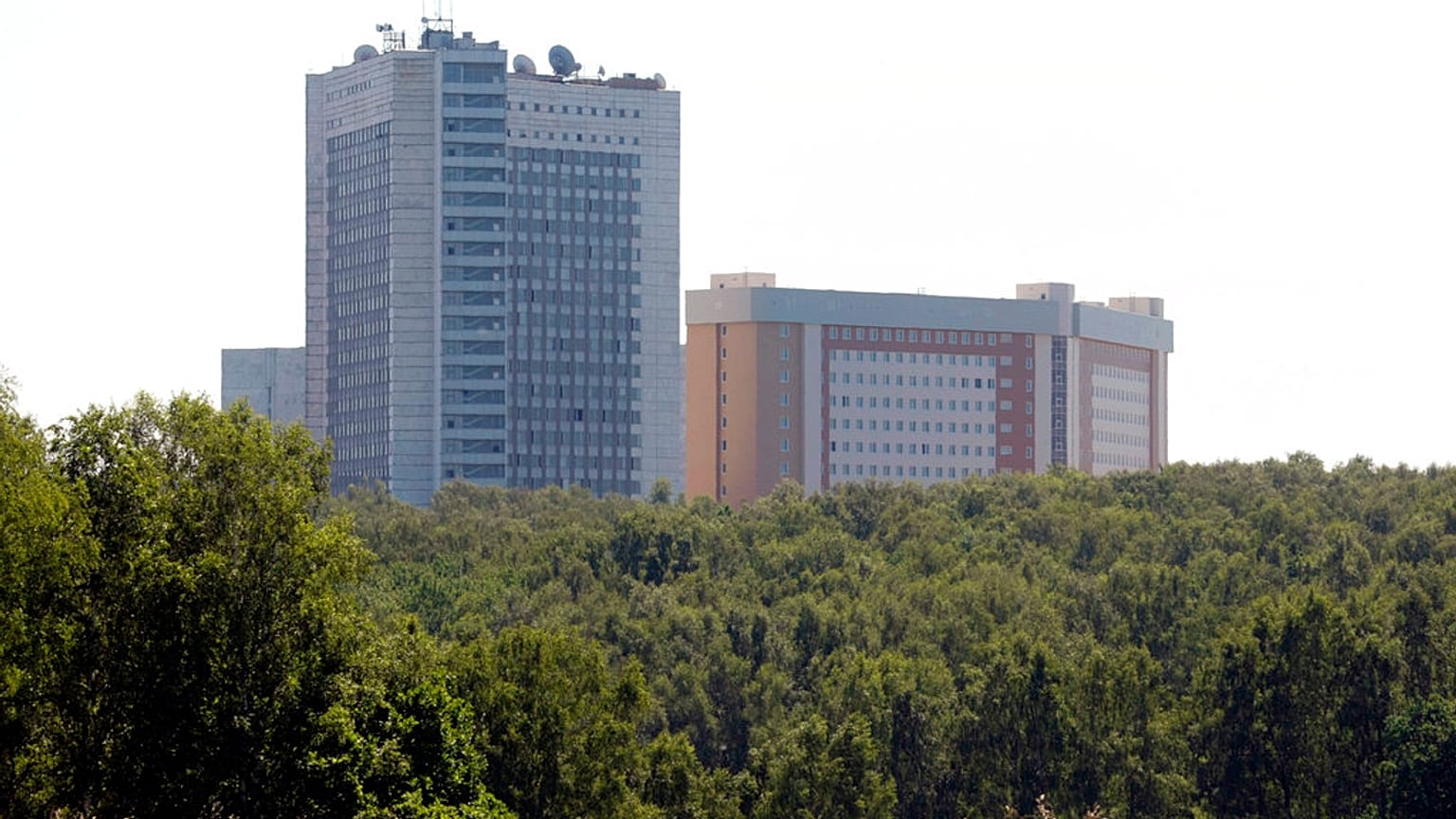 Archivfoto. Zentrale des russischen Auslandsgeheimdienstes (SVR) am Stadtrand von Moskau. 29. Juni 2010