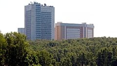 Archivfoto. Zentrale des russischen Auslandsgeheimdienstes (SVR) am Stadtrand von Moskau. 29. Juni 2010