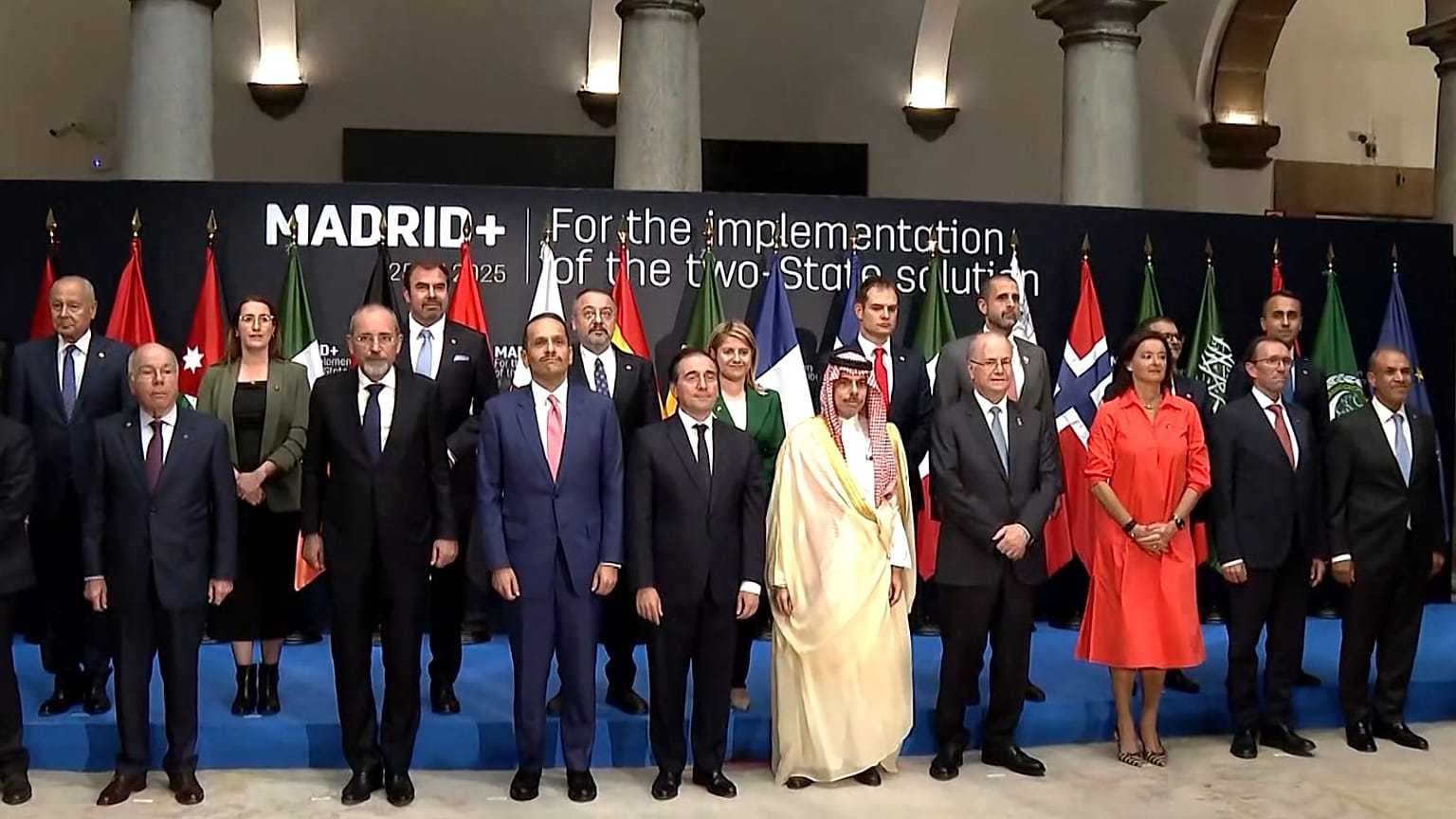 Les représentants du Groupe de Madrid réunis dans la capitale espagnole dimanche 25 mai 2025