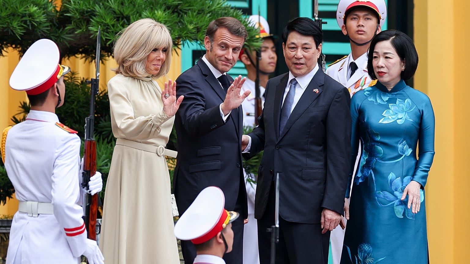 Встреча лидеров в президентском дворце в Ханое, 26 мая 2025 года. 