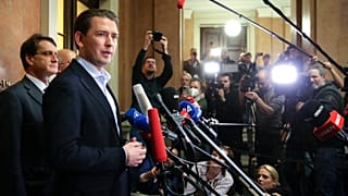 Sebastian Kurz, ehemaliger Bundeskanzler von Österreich, wurde vom Oberlandesgericht Wien freigesprochen. 26. Mai 2025.