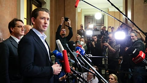 Sebastian Kurz, former Federal Chancellor of Austria, was acquitted by the Vienna Higher Regional Court. 26 May 2025.