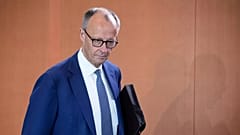 Bundeskanzler Friedrich Merz übt beim WDR Europaforum Kritik an Israel. 21. Mai 2025.