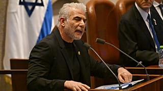 زعيم المعارضة يائير لابيد، في القدس، الاثنين، 28 أكتوبر 2024