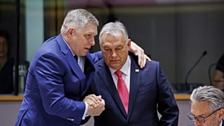 Robert Fico és Orbán Viktor a márciusi brüsszeli EU-csúcson