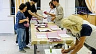 Seggio elettorale in Italia, immagine d'archivio