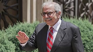 رئيس الوزراء اللبناني نواف سلام في السرايا الحكومية في بيروت، الخميس 22 أيار/مايو 2025.